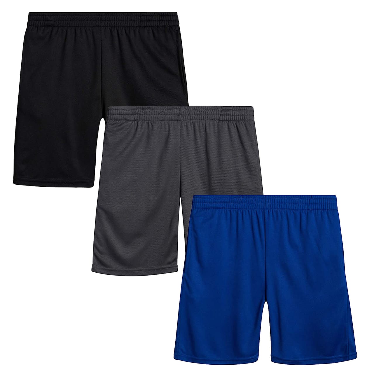 Galaxy by Harvic Boys Active Mesh Basketball Shorts 3 Pack